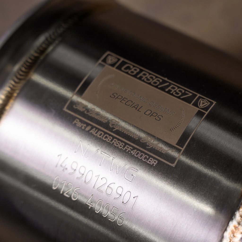 Valvetronic Designs 400 Cell Catted Downpipe Audi RS6 RS7