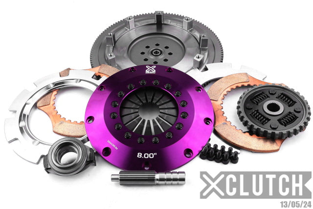XClutch Stage 5 - 8.0" Twin Disc Sprung Ceramic Clutch Kit - Subaru Baja Turbo (2006) / Subaru Forester Xt Limited (2006) & more