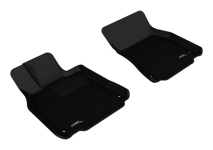3D MAXpider 2007-2012 Lexus LS460L Kagu 1st & 2nd Row Floormats - Black