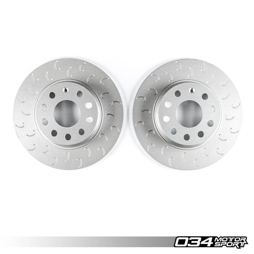034Motorsport 1-Piece Rear Brake Rotor Upgrade Kit, Volkswagen & Audi MQB/PQ35