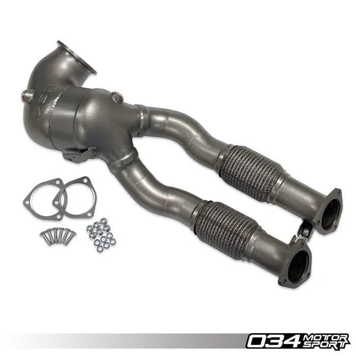034Motorsport Cast Stainless Steel Racing Downpipe - Audi TT RS & RS3 - Eurosport Performance