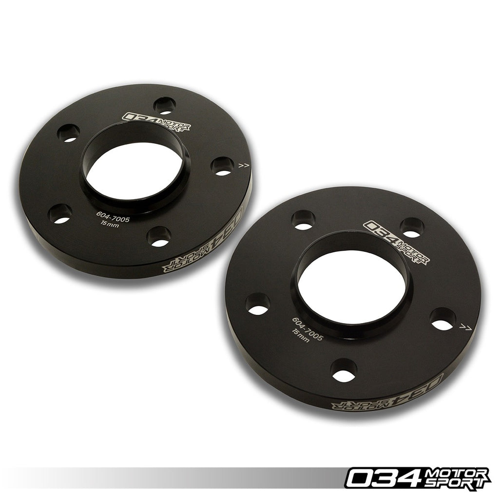 034Motorsport Wheel Spacer Pair, 15mm, Audi & BMW 5x112mm with 66.6mm Center Bore