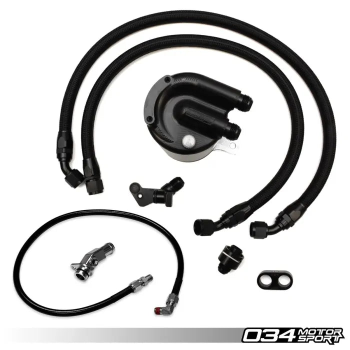 034Motorsport Billet Catch Can Kit - 8V Audi A3 & MK7 Volkswagen GTI - Eurosport Performance