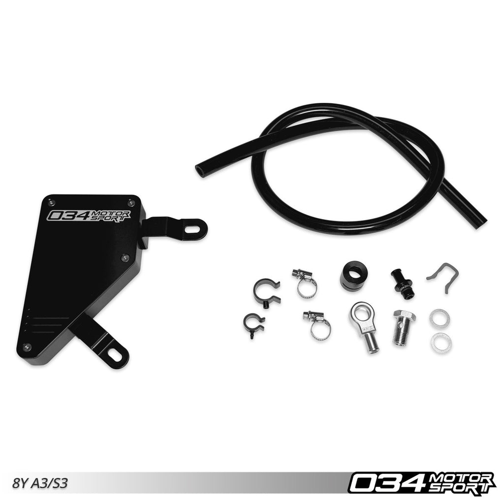 034Motorsport Billet Aluminum DSG Breather Catch Can Kit for Audi 8Y A3/S3/RS3