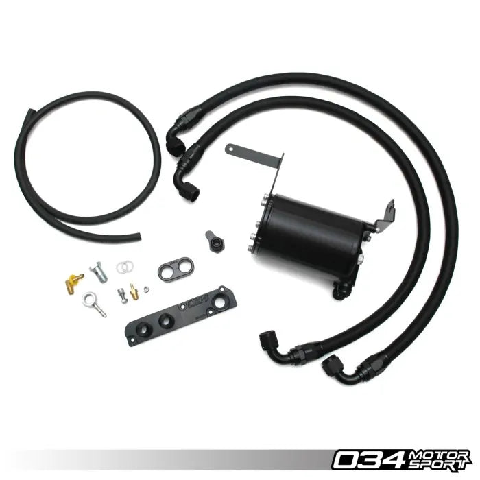 034Motorsport Catch Can Kit Billet - B7 Audi A4 EA113 2.0T FSI - Eurosport Performance