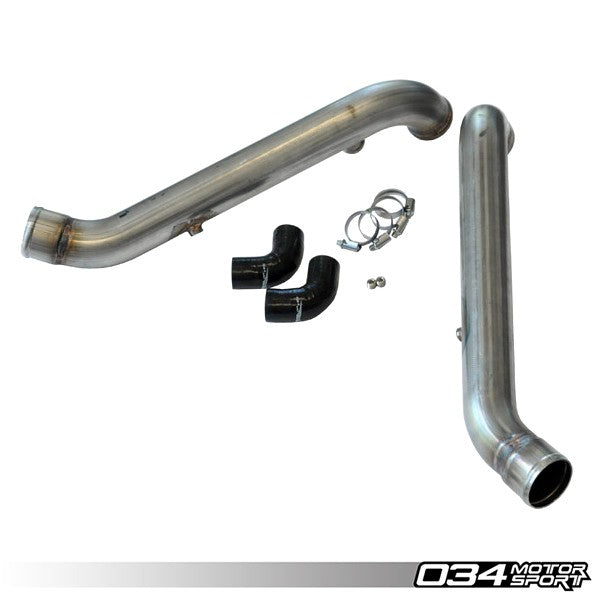 034Motorsport Bipipe Set, B5 Audi S4 & C5 Audi A6/Allroad 2.7T, Stainless Steel with WMI Bungs