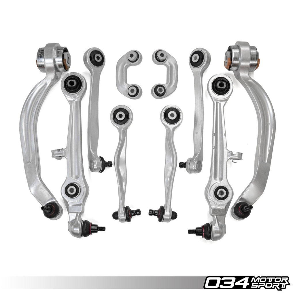 034Motorsport Control Arm Kit, Density Line, B5/C5 Audi A4/S4 & A6, B5 Volkswagen Passat with Steel Uprights