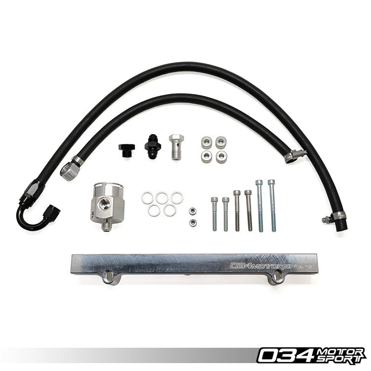 034Motorsport Drop-In High-Flow Fuel Rail Upgrade Kit, Audi/Volkswagen 1.8T, Billet Aluminum