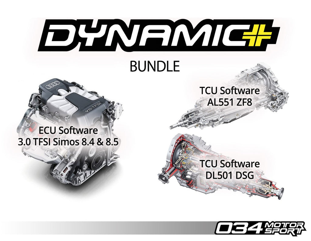 034Motorsport B8/B8.5 Audi S4/S5, Q5/SQ5, C7 A6/A7, & D4 A8 3.0 TFSI Performance Software ECU & TCU Transmission Tuning Bundle
