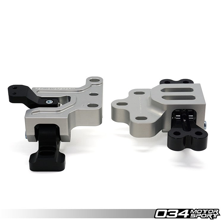 034Motorsport Motorsport TrackSport Engine/Transmission Mount Pair, MkV/MkVI Volkswagen Golf/Jetta/GTI/GLI & 8J/8P Audi A3/TT 2.0T, Billet Aluminum