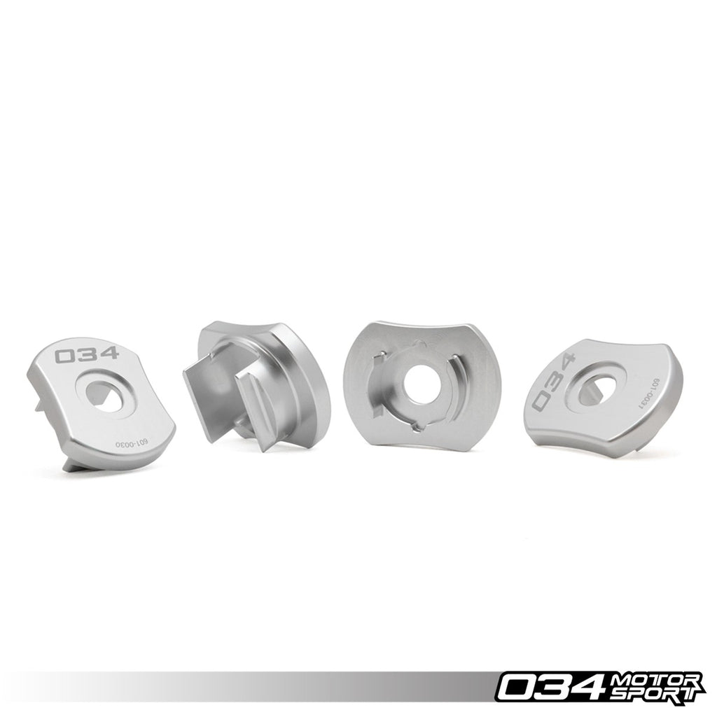 034Motorsport Billet Aluminum Rear Subframe Mount Inserts, Volkswagen & Audi MQB and MQB EVO AWD