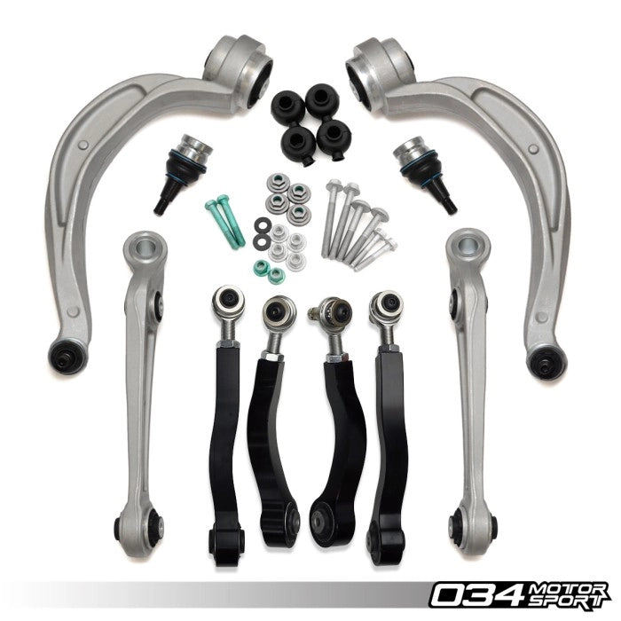 034Motorsport Density Line Upper Adjustable Control Arm Kit - Audi A4/S4 & A5/S5/RS5 (B8/8.5)