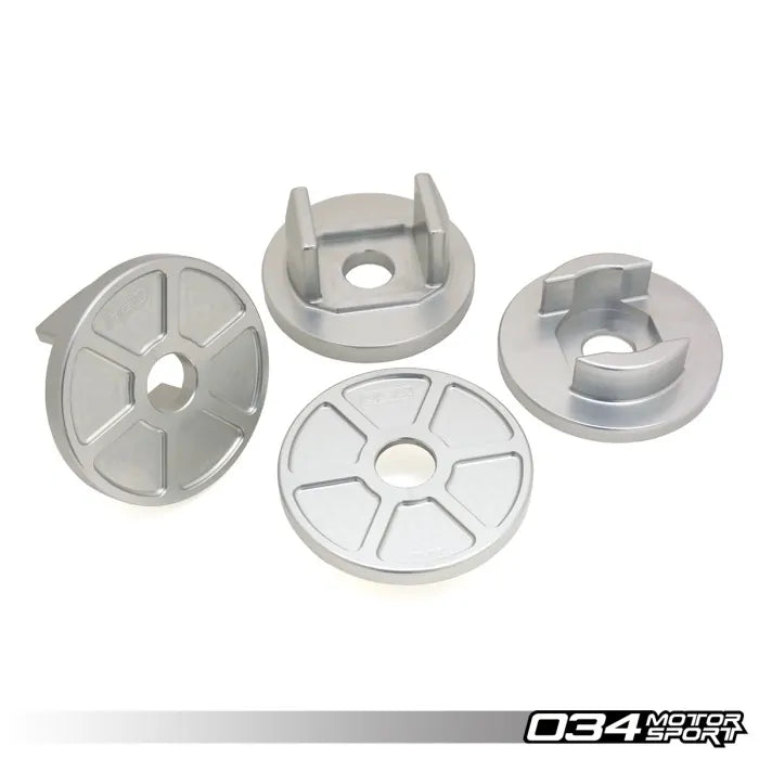 Kit d'insert de montage de sous-châssis arrière en aluminium 034Motorsport - Audi S4/RS4 et S5/RS5 (B8/8.5)