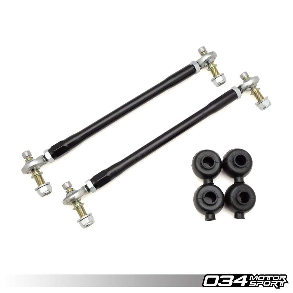 034Motorsport Sway Bar End Link Pair, Motorsport, Front, Adjustable, Volkswagen & Audi PQ35, MQB, and MQB EVO