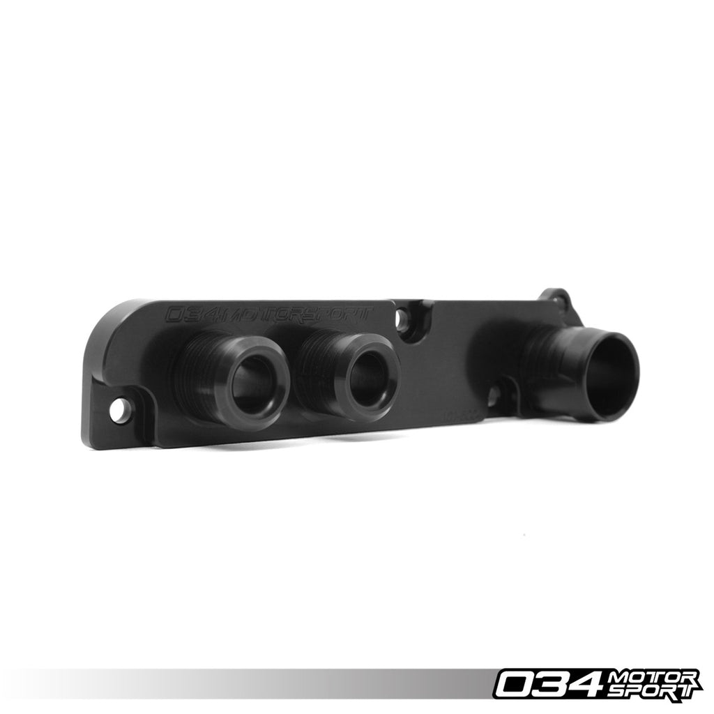 034Motorsport Valve Cover Breather Adapter, 2.0T FSI, Catch Can Provision With Nipple Fittings