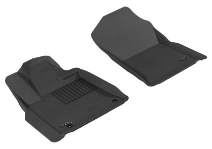 3D MAXpider 2007-2011 Toyota Tundra Crewmax Kagu 1st & 2nd Row Floormats - Black