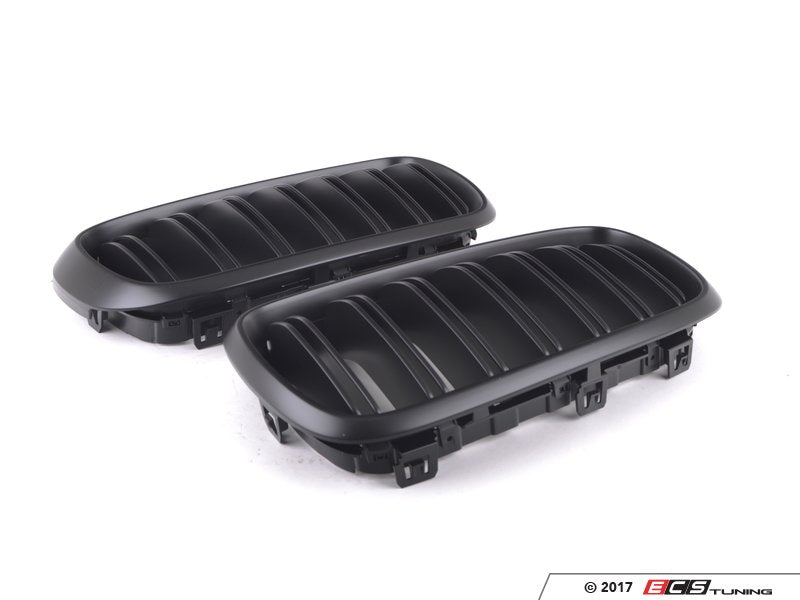 ECS Tuning Dual Slats Blackout Grille Set - Matte Black