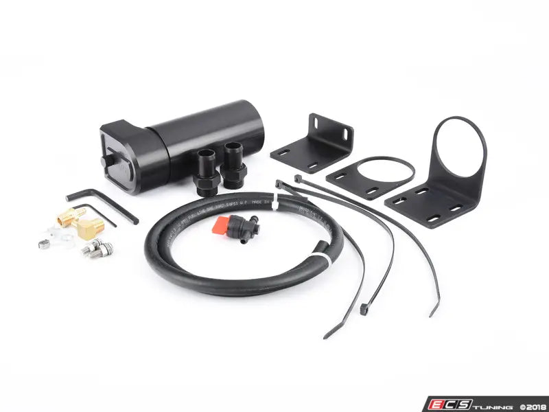 Turner Motorsport Complete Universal BMW Baffled Oil Catch Can Kit - 10oz