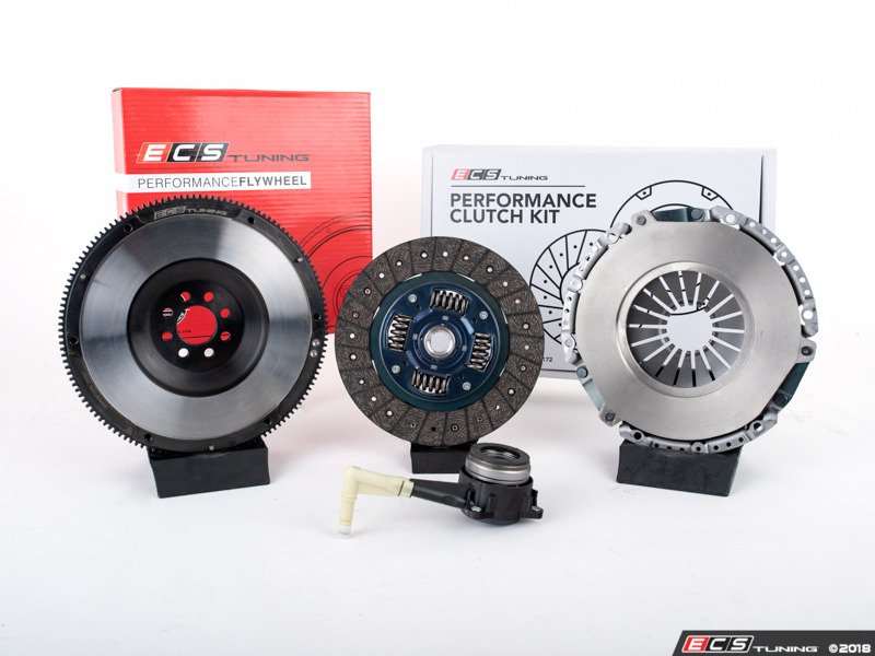 ECS Tuning Stage 2 Performance Clutch Kit with Street Weight Forged Steel Flywheel (25.45lbs)