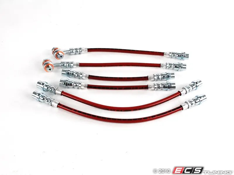 ECS Tuning Front & Rear Exact-Fit Stainless Steel Brake Lines - B5 A4