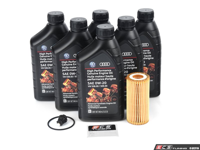 ECS Tuning Genuine Oil Service Kit (0w-20) - With Magnetic Drain Plug