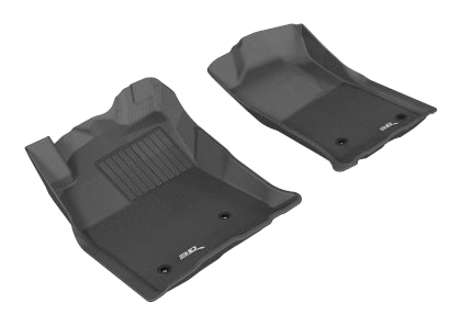 3D MAXpider 2005-2011 Toyota Tacoma Access Cab Kagu 1st & 2nd Row Floormats - Black
