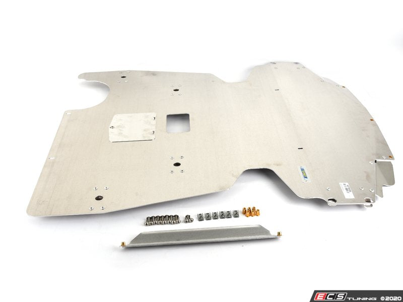 Turner Motorsport Aluminum Skid Plate - Mill Finish - E8X 1 Series