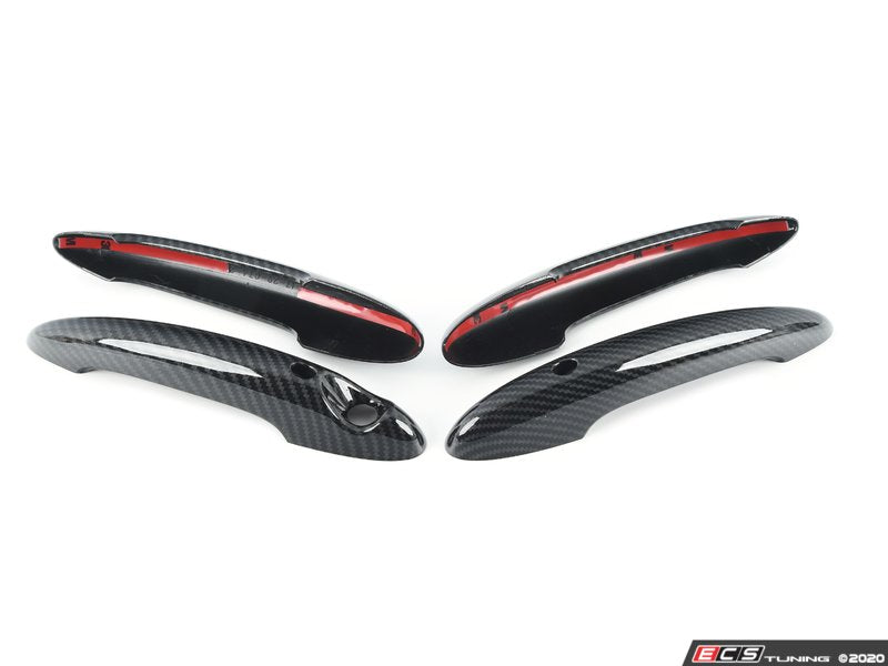 ECS Tuning Door Handle Carbon Fiber Design Cover - Set Of Four