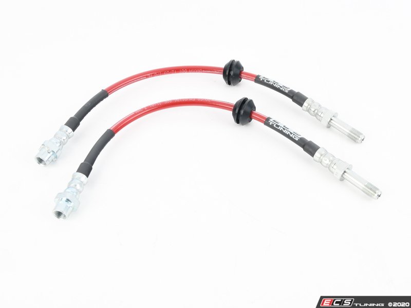 ECS Tuning Exact-Fit Stainless Steel Brake Lines - Rear