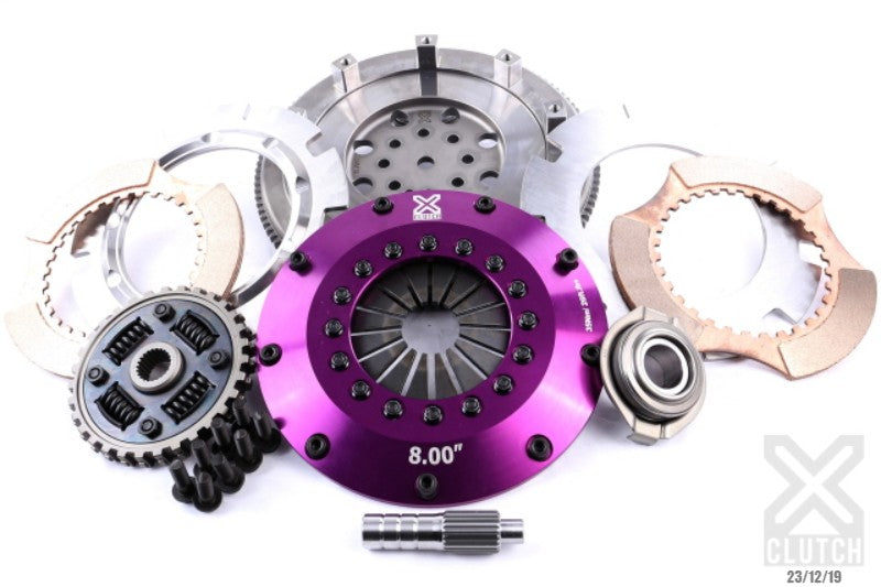 XClutch Stage 5 - 8.0" Twin Disc Sprung Ceramic Clutch Kit - Mitsubishi 3000gt Vr 4 (1991)