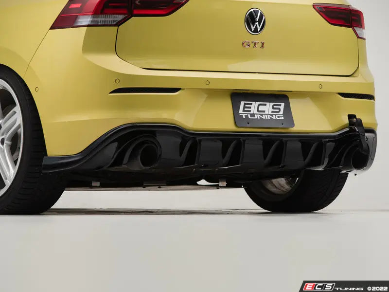 ECS Tuning Gloss Black Rear Diffuser - VW MK8 GTI