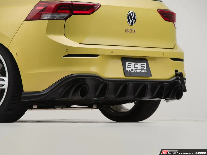 ECS Tuning Rear Diffuser (Textured Black) - MK8 GTI
