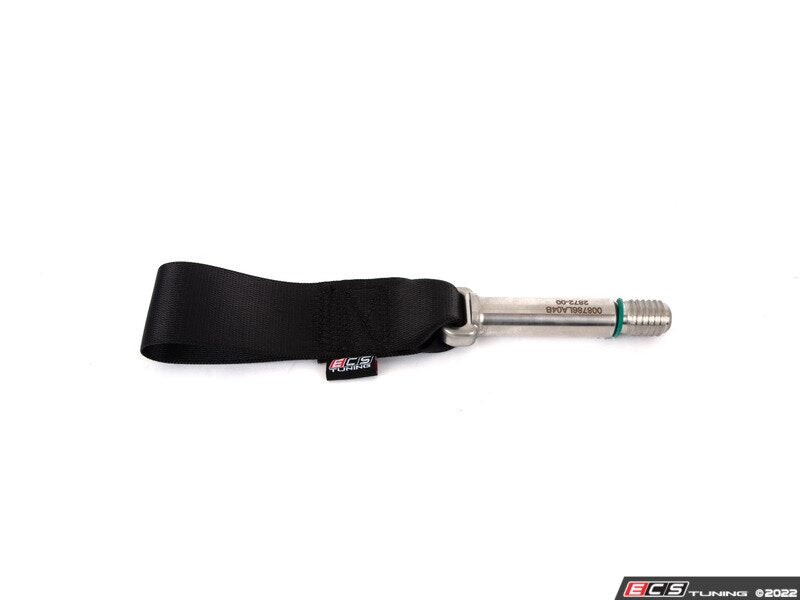 ECS Tuning MK8 GTI/Golf R Race Tow Strap - Rear - Black