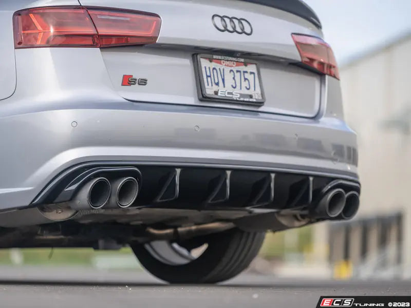 ECS Tuning Audi C7.5 S6 Rear Diffuser - Gloss Black