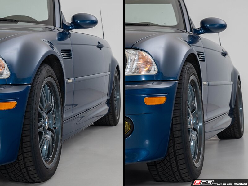Turner Motorsport "Flush" Fitment Kit - Black - E46 M3