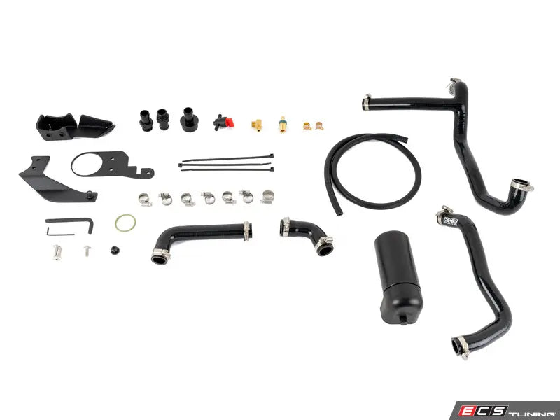 ECS Tuning B6 A4 1.8T Performance Baffled Oil Catch Can System - 8 oz.