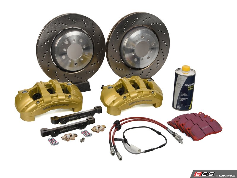 ECS BMW Performance 6-Piston Front Big Brake Kit - With EBC RedStuff Pads
