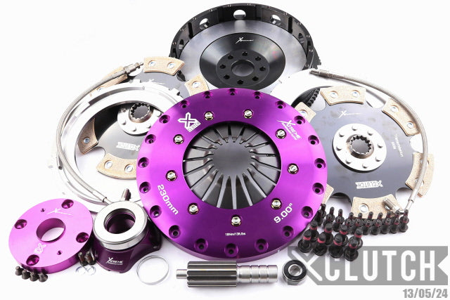 XClutch Stage 5 - 9.0" Twin Disc Rigid Ceramic Clutch Kit - Toyota Supra Twin Turbo (1993-96)