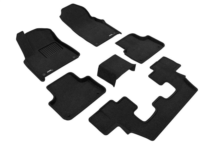 3D MAXpider Audi Q7/SQ7 (17-24) & Q8/SQ8/RS Q8 (20-24) Elegant Black Front, Rear & Cargo Mats
