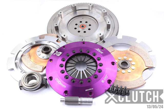 XClutch Stage 5 - 8.0" Twin Disc Rigid Ceramic Clutch Kit - Subaru Baja Turbo (2006) / Subaru Forester Xt Limited (2006) & more