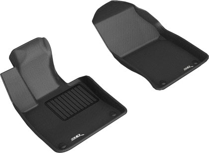 3D MAXpider 19-21 Volvo S60 / V60 / 20-21 V60 Cross Country Kagu 1st + 2nd Row Floormats - Black