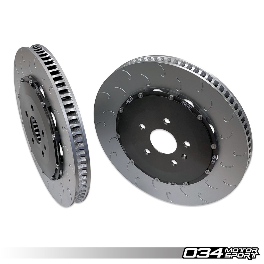 034Motorsport 2-Piece Floating Front Brake Rotor Upgrade Kit For Audi 8S TTRS