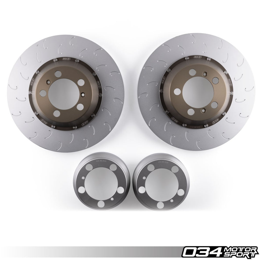 034Motorsport 2-Piece Floating Rear Brake Rotor Upgrade for 991.1/991.2 Porsche 911 GT3