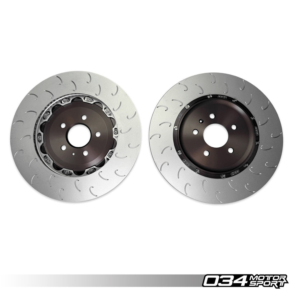 034Motorsport 2-Piece Floating Rear Brake Rotor Upgrade for Audi C8 RS6 & RS7