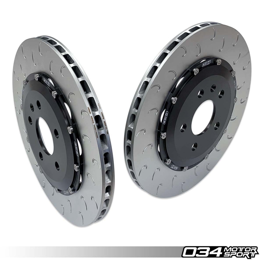 034Motorsport 2-Piece Floating Rear Brake Rotor Upgrade Kit for Audi B9/B9.5 S4/S5/SQ5