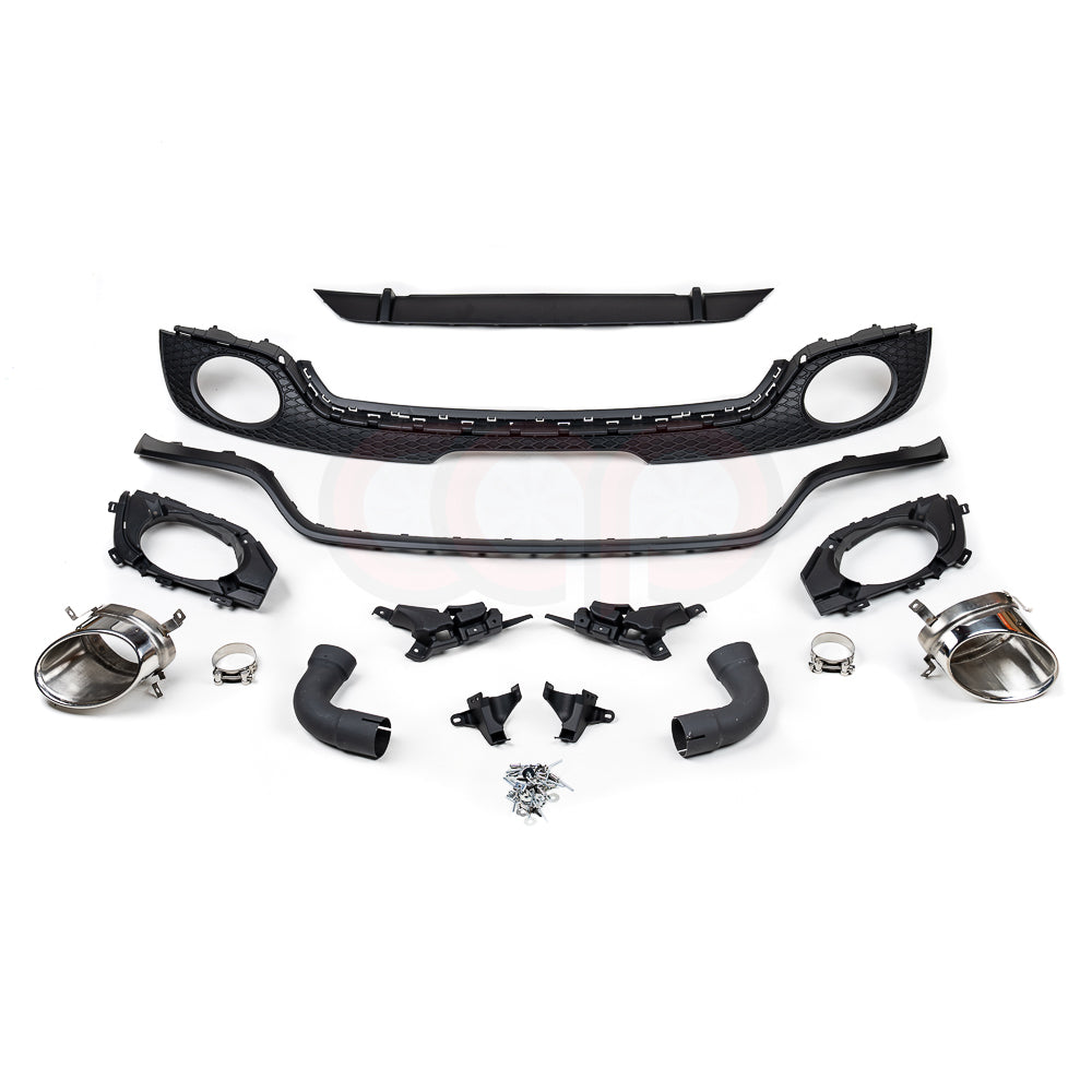 CAP 2008-2015 MK2 8J Audi TT/TT-S - Black RS Style Rear Diffuser