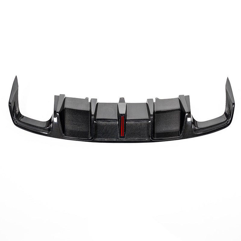 CAP 2013-2016 B8.5 Audi A4/S4 - Carbon Fiber Rear Vertical LED Diffuser - V4