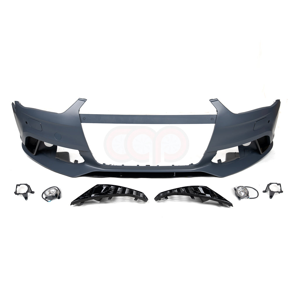 CAP 2013-2016 B8.5 Audi A4/S4 Front Bumper | RS4 Bumper with Fog Lights - V3