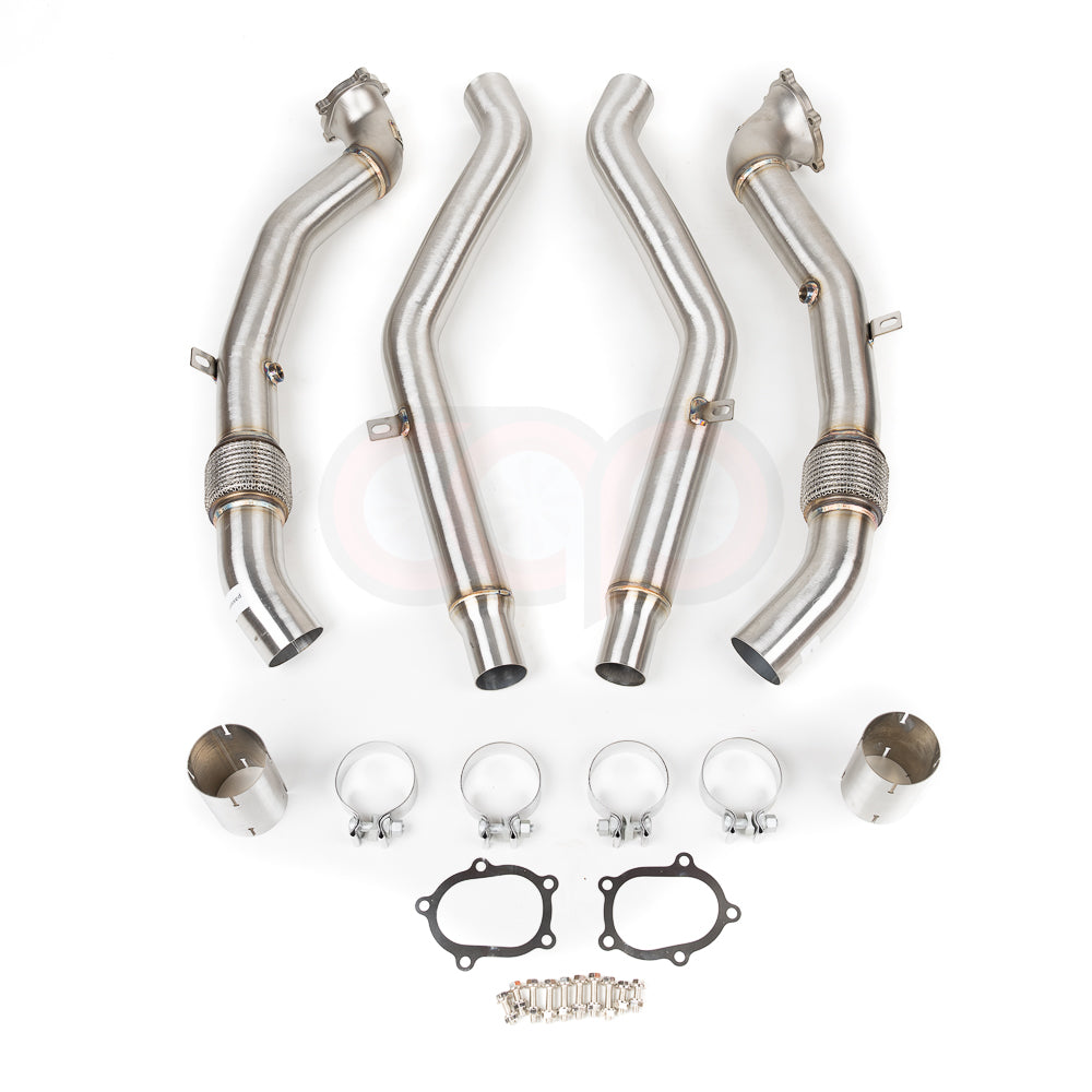 CAP 2013-2018 Audi C7/C7.5 S6/RS6/S7/RS7/A8/S8 4.0T Cast Downpipes & Midpipes Exhaust Combo - V2
