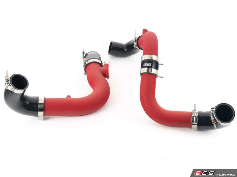 ECS Tuning MK8 Golf R Charge Pipe Kit - Wrinkle Red